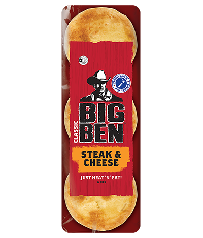 Big Ben Classic Steak & Cheese 6pk 🥧 Product Render