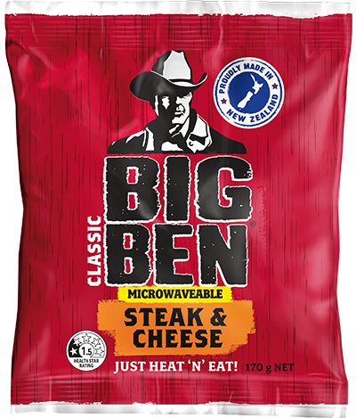 Big Ben Microwaveable Steak & Cheese 🥧 product render