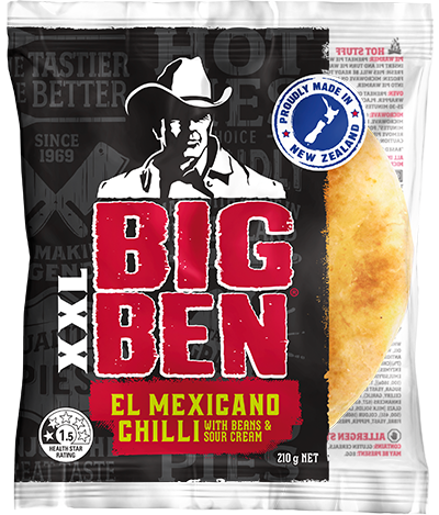 Big Ben XXL EL Mexicano with Beans and Sour Cream Product Pack Render