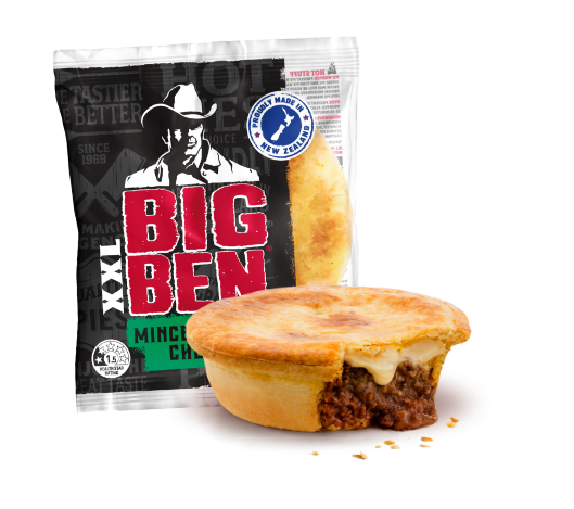Big Ben XXL Mince & Double Cheese wins the 2021 Bakel's Highly Commended award!